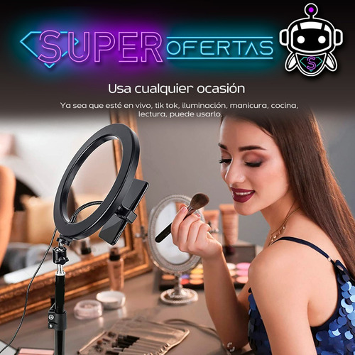 Vivitar Aro De Luz Para Blogger 8¨ 3 Tonos De Luz + Trípode
