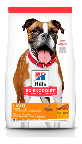 Alimento Para Perro Hill's Science Diet Adult Light 13.6 Kg