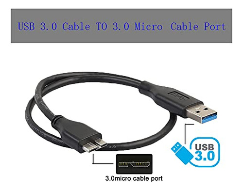 Cable Usb 3.0 Superspeed Usb A Macho A Usb Micro B (paquete