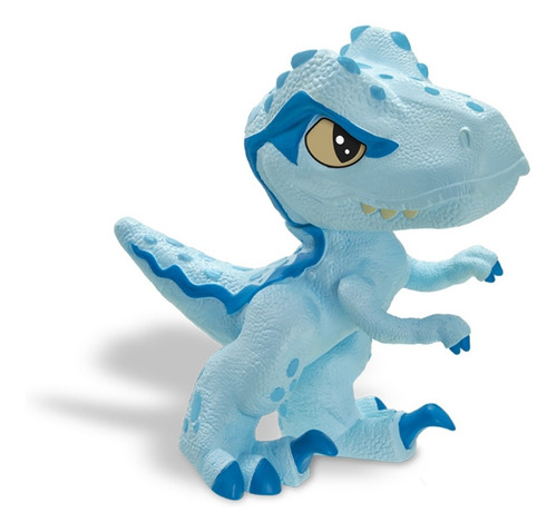 Imagem 4 de 10 de Jurassic World Velociraptor Blue Dinos Baby Azul Articulado