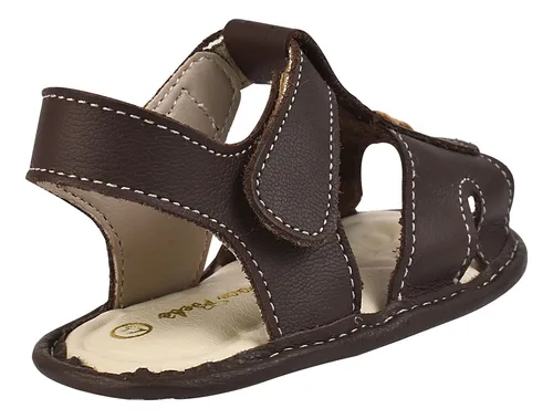 Sandalia infantil masculina couro 2025