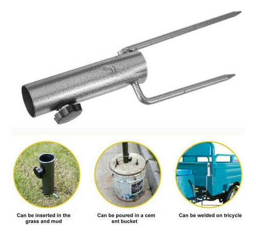 Sombrilla De Pesca Soporte De Base De Sombrilla Ajustable