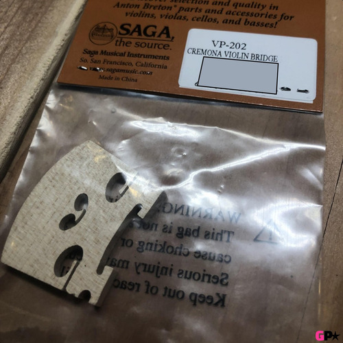 Puente De Violin De Arce Maple Adaptable 4/4 A 1/32 Cremona