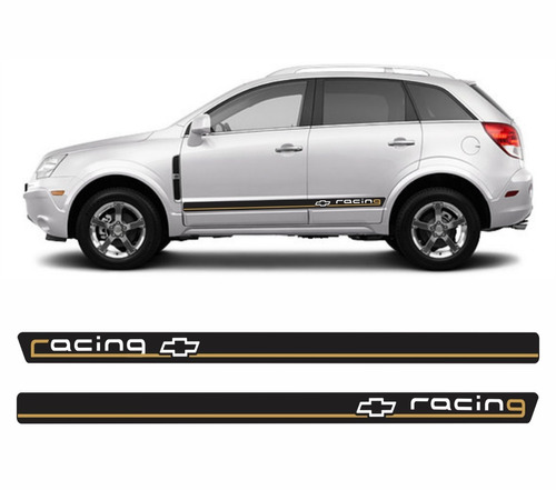 Adesivo Chevrolet Captiva Faixa Lateral Racing Imp28