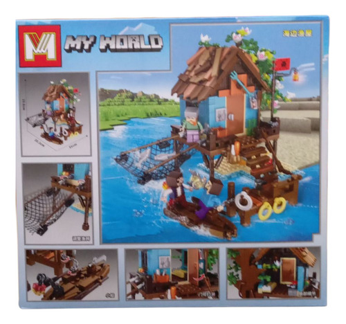 Bloques Para Armar Minecraft Muelle Mg1382 761piezas 761 Minecraft