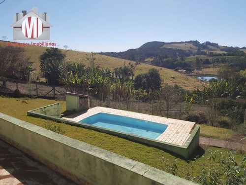 Chácara Com Escritura, Linda Vista, 04 Dormitórios, Piscina, Pomar E Ótimo Bairro À Venda, 2000 M² Por R$ 370.000 - Zona Rural - Pinhalzinho/sp - Ch0498