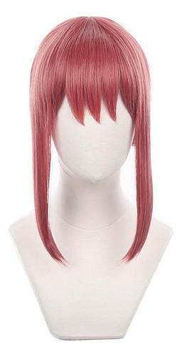 Peruca De Anime De Cosplay Makima Chainsaw De Alta Qualidade