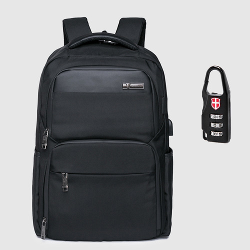 Mochila Urbana Swissport Bolso Térmico Viagem Passeio Cor Preto 20l