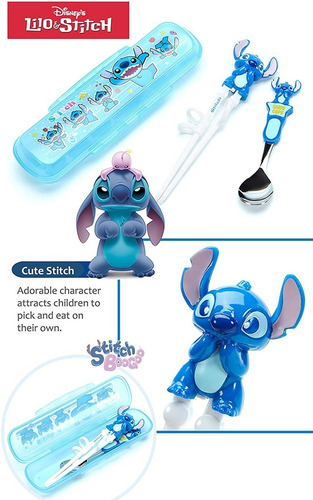 Imagen 3 de 3 de Disney Stitch - Juego De Cubiertos Para Vajilla Y Cubiert...