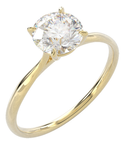 Anillo Compromiso Moissanita 1ct Catedral Oro 14k Dorado 5
