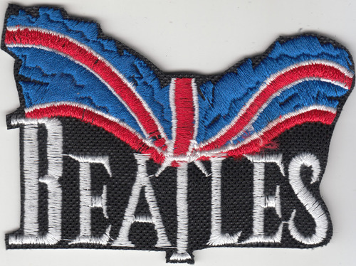 Beatles Parche Uk Banner And Logo Standard Adherible Shape