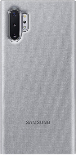 Case Led View Cover Galaxy Note 10 Plus Original Plateado