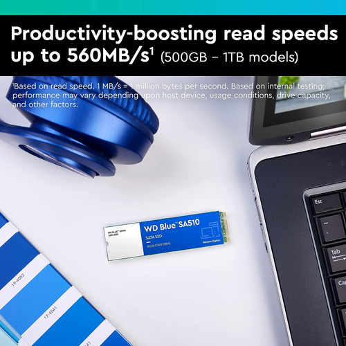 Ssd Western Digital Blue 500gb Wds500g3b0b Sata Iii M.2 2280