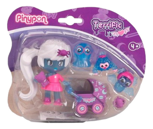 Famosa Pinypon Terrific Figura Gitd Con Mosntruos/accesorios