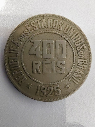 Moneda Brasil 400 Reis 1925 (x1434