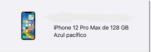 Apple iPhone 12 Pro Max Azul Pacífico Como Nuevo  En Su Caja. Oferta De Buen Fin !!!