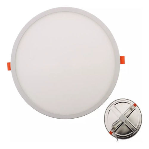 Lampara Led 20W AJUSTABLE Caja Bote Luz Blanca 40 Pzas Color Blanco Suministros Diamante
