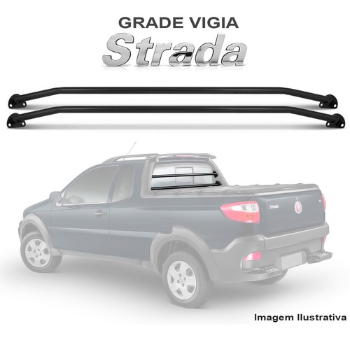 Grade Vigia Fiat Strada 2018 Proteção Vidro Traseiro