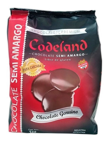 Chocolate Semi-amargo Para Cascada Codeland X 1kg