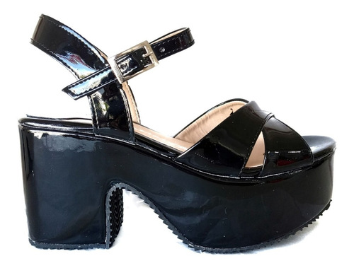 Sandalias De Mujer Plataforma Ojotas Zapatos De Taco Alto 