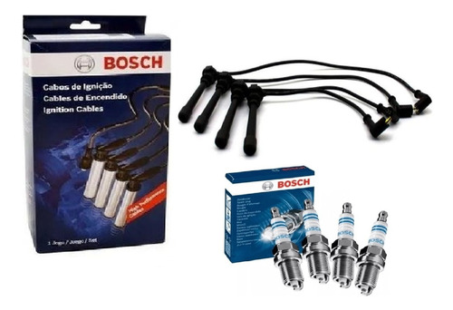 Kit Cabos E Velas Palio 1.0 16v 1.3 16v 2000 2001 2002 Bosch