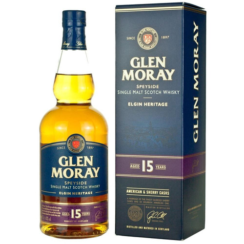 Imagen 1 de 1 de Glen Moray Heritage 15 Años 700 Ml