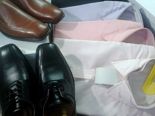Oferton!!!! Zapatos De Cuero + Camisa O Pomada!!!