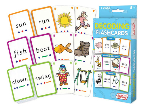 Junior Learning Tarjetas Didácticas De Decodificación, 16.