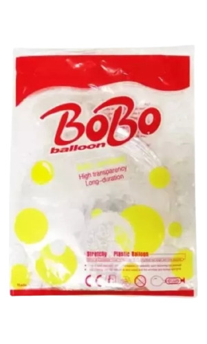 Globo Burbuja Marca Bobo R18 Paquete × 50 Unidades. 