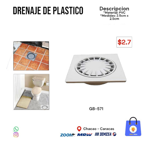 Drenaje De Agua Para Piso De Plastico