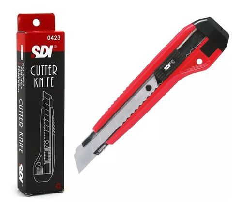 Cutter Cortante Sdi 423 Ancho 18mm + 2 Filos Por Pack