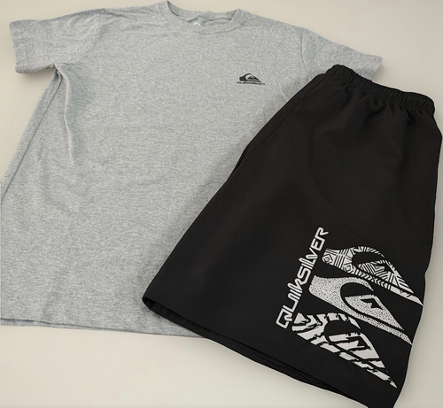 Conjunto Quiksilver - Camisa E Shorts Premium