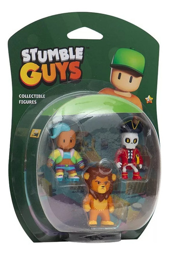 Muñeco Stumble Guys Blister C/3 Figuras De 5.5 Cm Sg2020 Srj