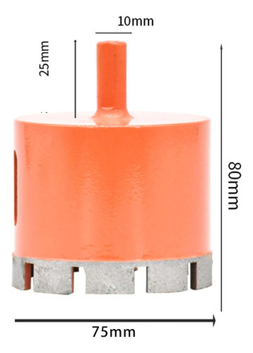 Abridor De Broca Para Broca De Concreto 75 Mm