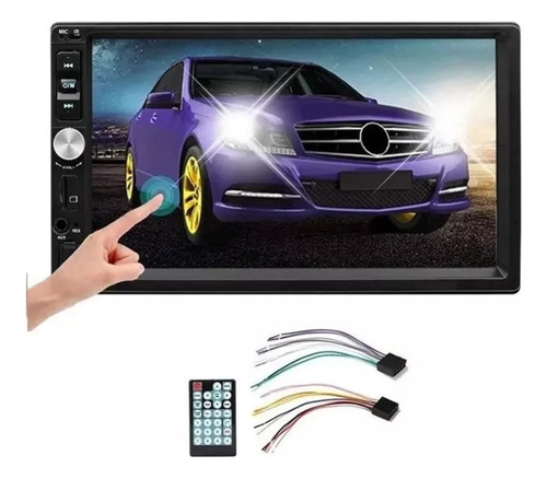 Radio Auto 2 Din Mirror Link Pantalla 7  Bluetooth Usb Touch