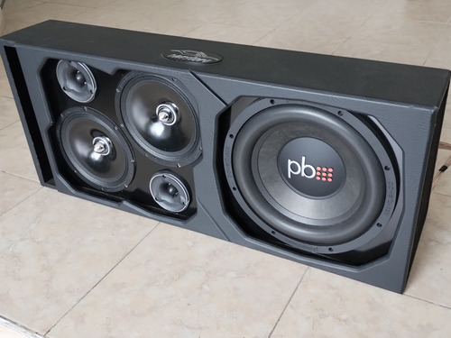 Caja De Sonido Para Carro Subwoofer Con Planta.