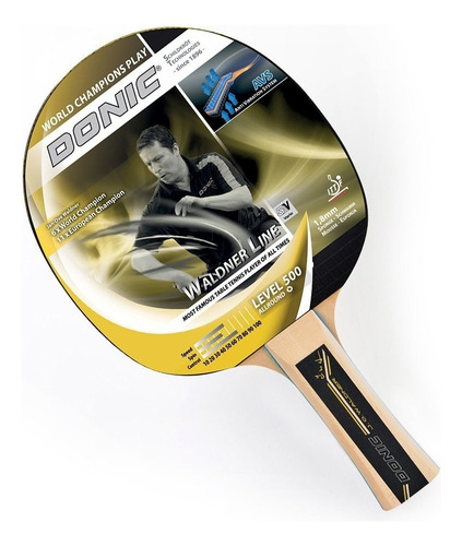 Paleta de ping pong Donic Schildkrot Waldner 500 negra FL (Cóncavo)