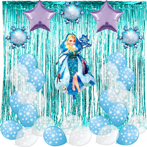 Cumpleaño Globos Frozen Pack Fiesta Elsa Combo Deco Kit