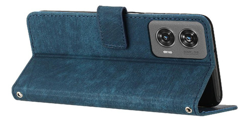 Funda Para Motorola Moto Edge 50 Fusion 5g Pu Cuero Lateral