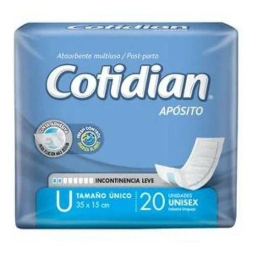 Apósito Cotidian  Multiuso Post Parto 20 Unidades