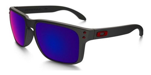 Oculos Solar Oakley Holbrook Matte Black Red Iridium