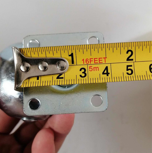 Imagen 2 de 4 de Rueda Esférica Goma Giratoria 40 Mm Estufa