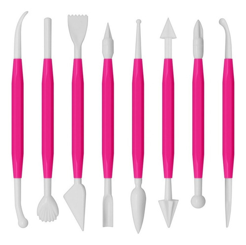Herramienta Esculpir Modelar Fondant Arcilla 3 Sets De 8 Pzs