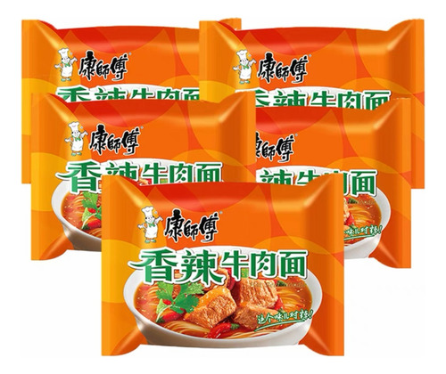 Pack 6 Fideo Ramen Sopa Instantánea China Sabores Bolsa 100g