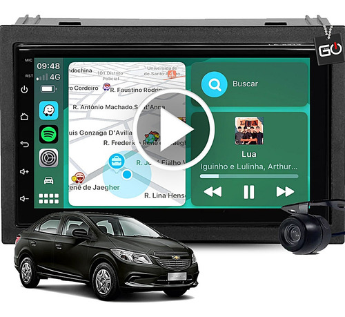 Central Multimidia Mp10 Prisma Ls Carplay Sem Fio Wifi Usb