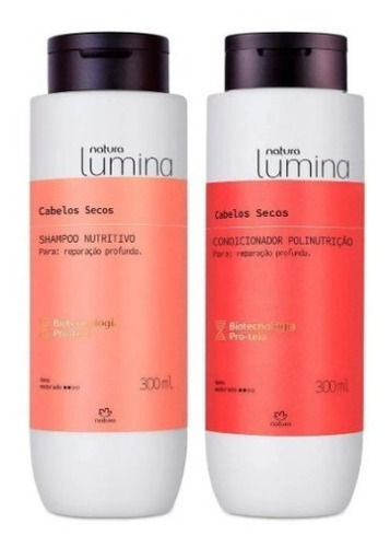 Pack Shampoo + Acondicionador Cabello Seco Lumina Natura 