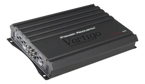 Amplificador Power Acoustik Serie Vertigo 4ch Va4-1800d Color Negro