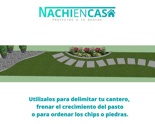 Imagen 8 de 10 de Fleje De Acero Inoxidable Para Bordes De Canteros Y Caminos
