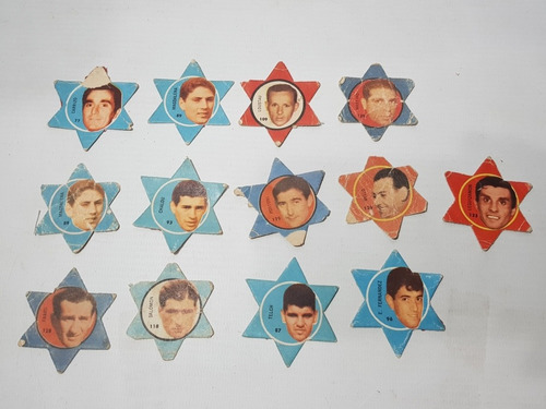 Antiguas Figuritas Fútbol 1964 Fulbito Lote X 12 Mag 58320