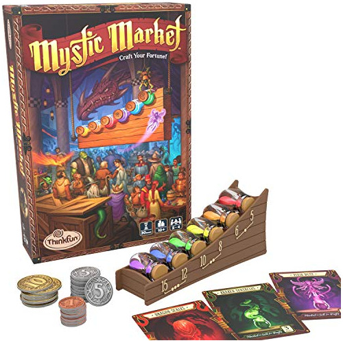 Thinkfun Mystic Market Strategy - Juego De Cartas Para 2-4 J